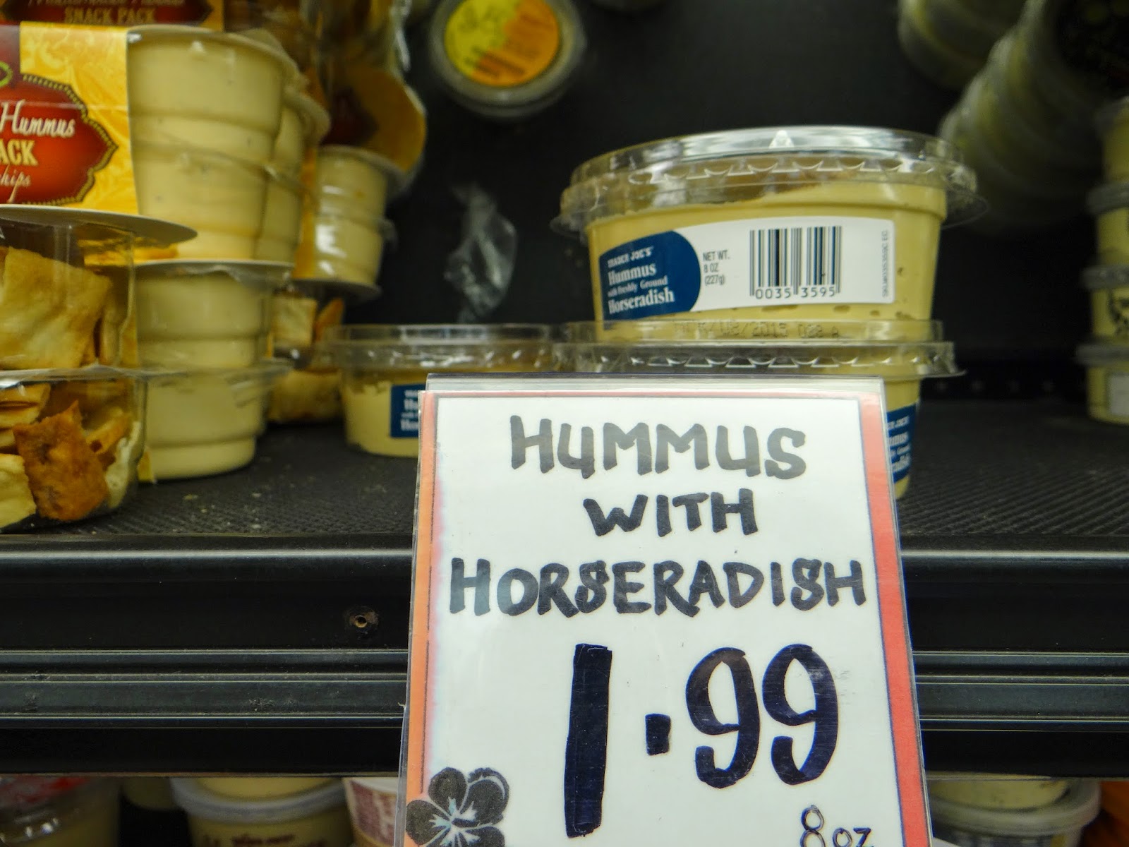 Trader Joe's 365 Day 59 Hummus with freshly ground Horseradish