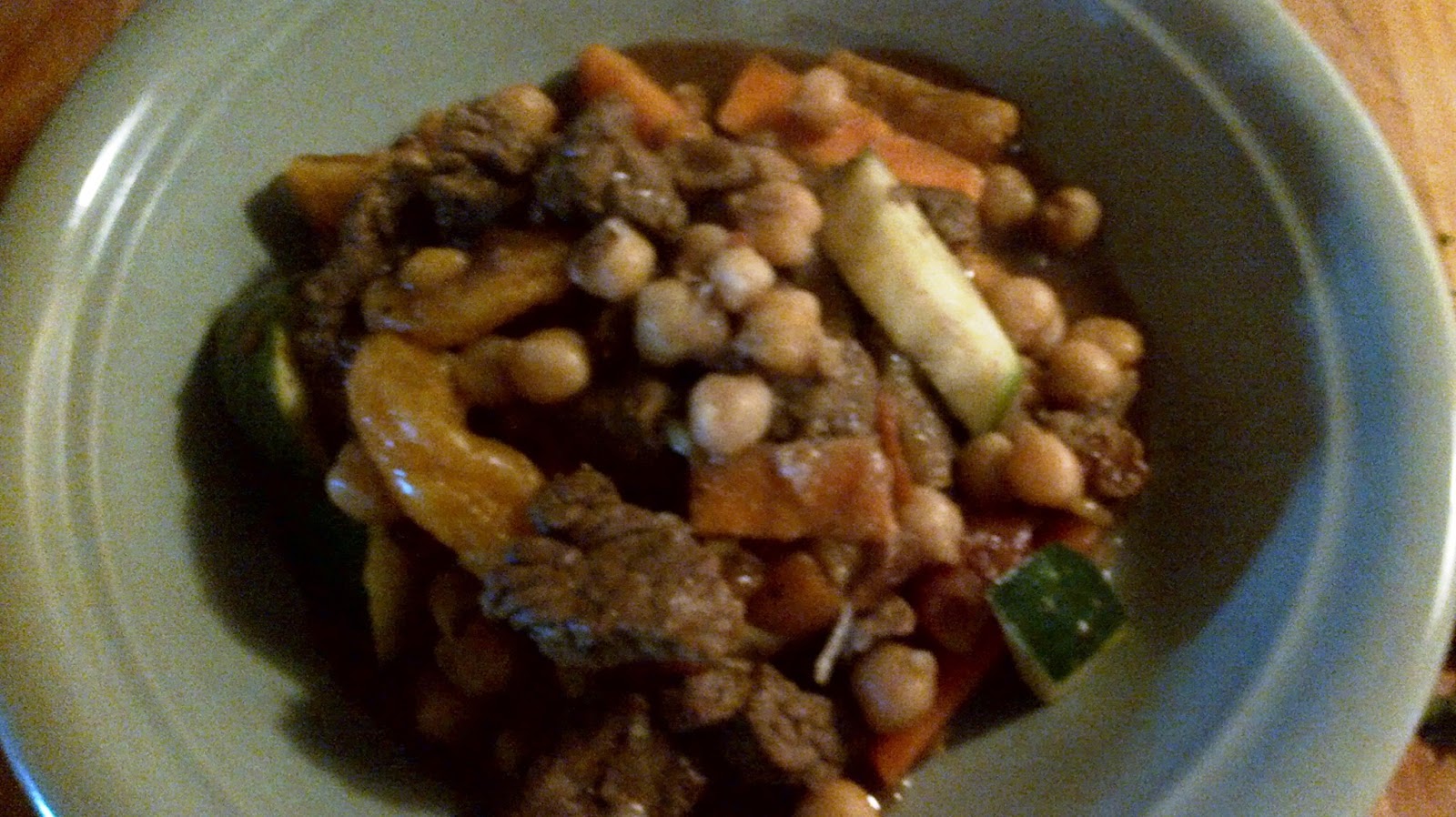 Passion in the Kitchen Moroccan Beef Tagine with Dried Apricots and