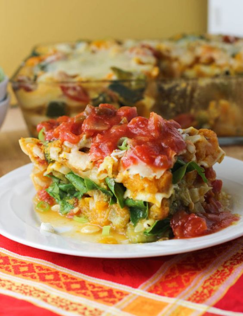 Winter Vegetable Lasagna with Marinara Sauce Winter Vegetable Lasagna with Marinara Sauce