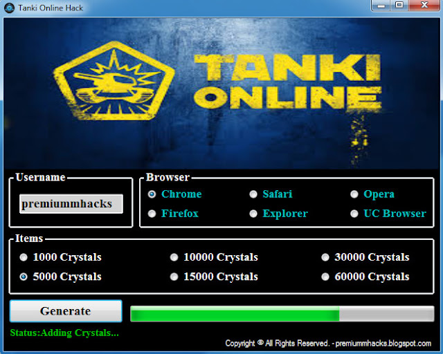 Tanki Online Crystals Hack Download