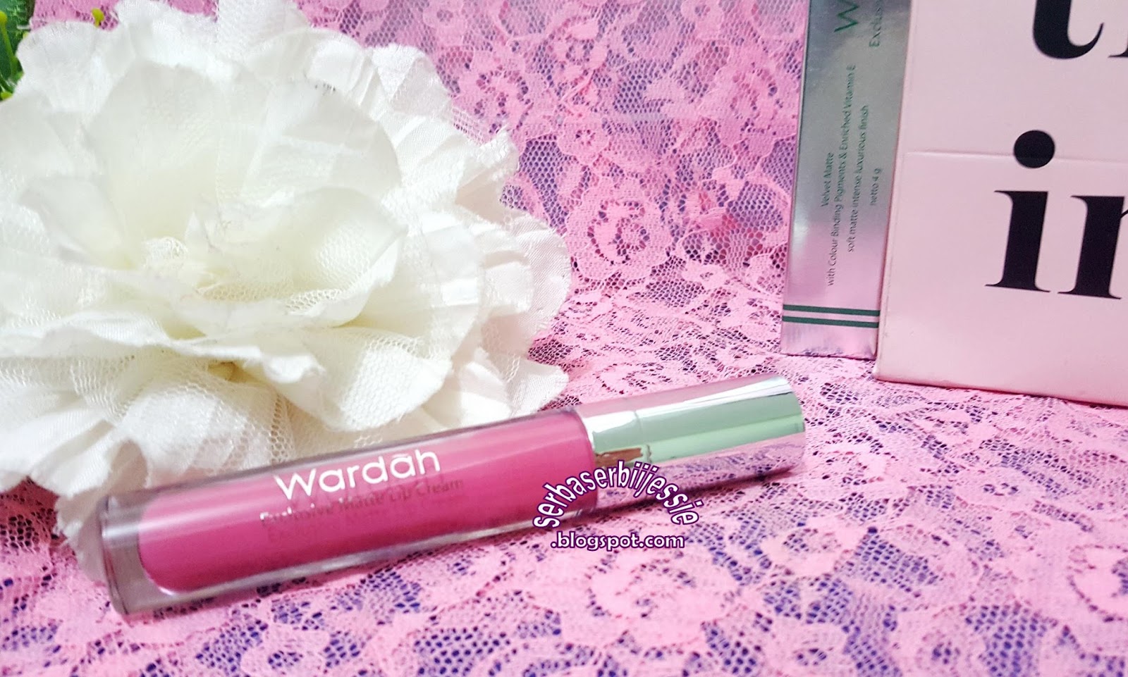 Wardah Exclusive Matte Lip Cream, 04 Pink Me - Serba
