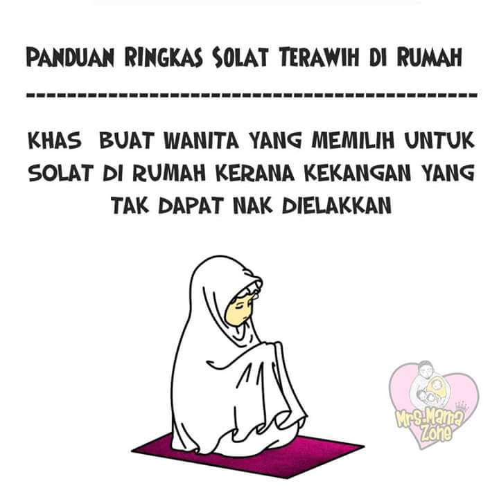 Wanita dirumah solat tarawih bagi Sol̷at Tar̷awih