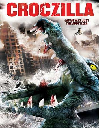 Poster Of Croczilla 2012 Dual Audio 130MB BRRip HEVC Mobile - UNCUT Free Download Watch Online Worldfree4u