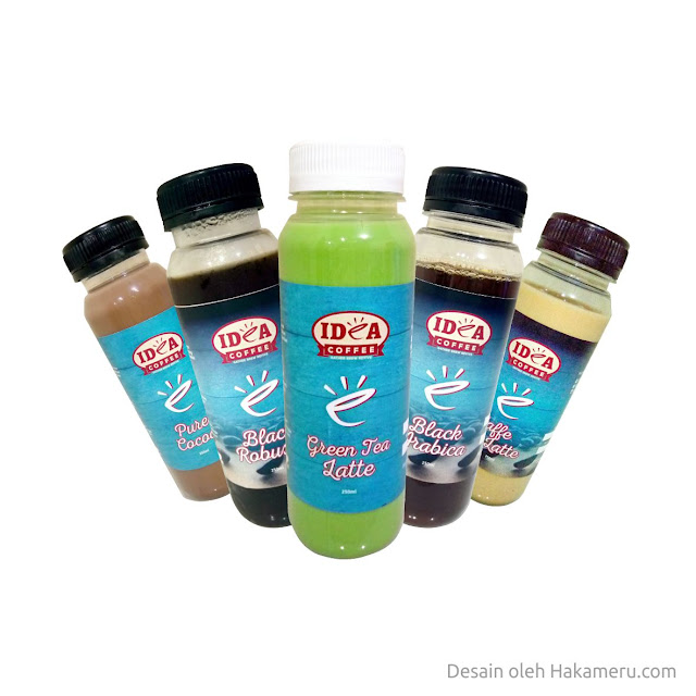 Desain label minuman RTD (ready to drink) kopi coffee siap minum siap konsumsi UKM UMKM IKM Depok Idea Coffee Desain label minuman RTD (ready to drink) kopi coffee siap minum siap konsumsi UKM UMKM IKM Depok Idea Coffee