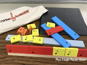 Learn a fun manipulative for teaching rhythm called Note Knacks.  Use them as a whole class visual aid, in small groups or workstations.  So much fun!