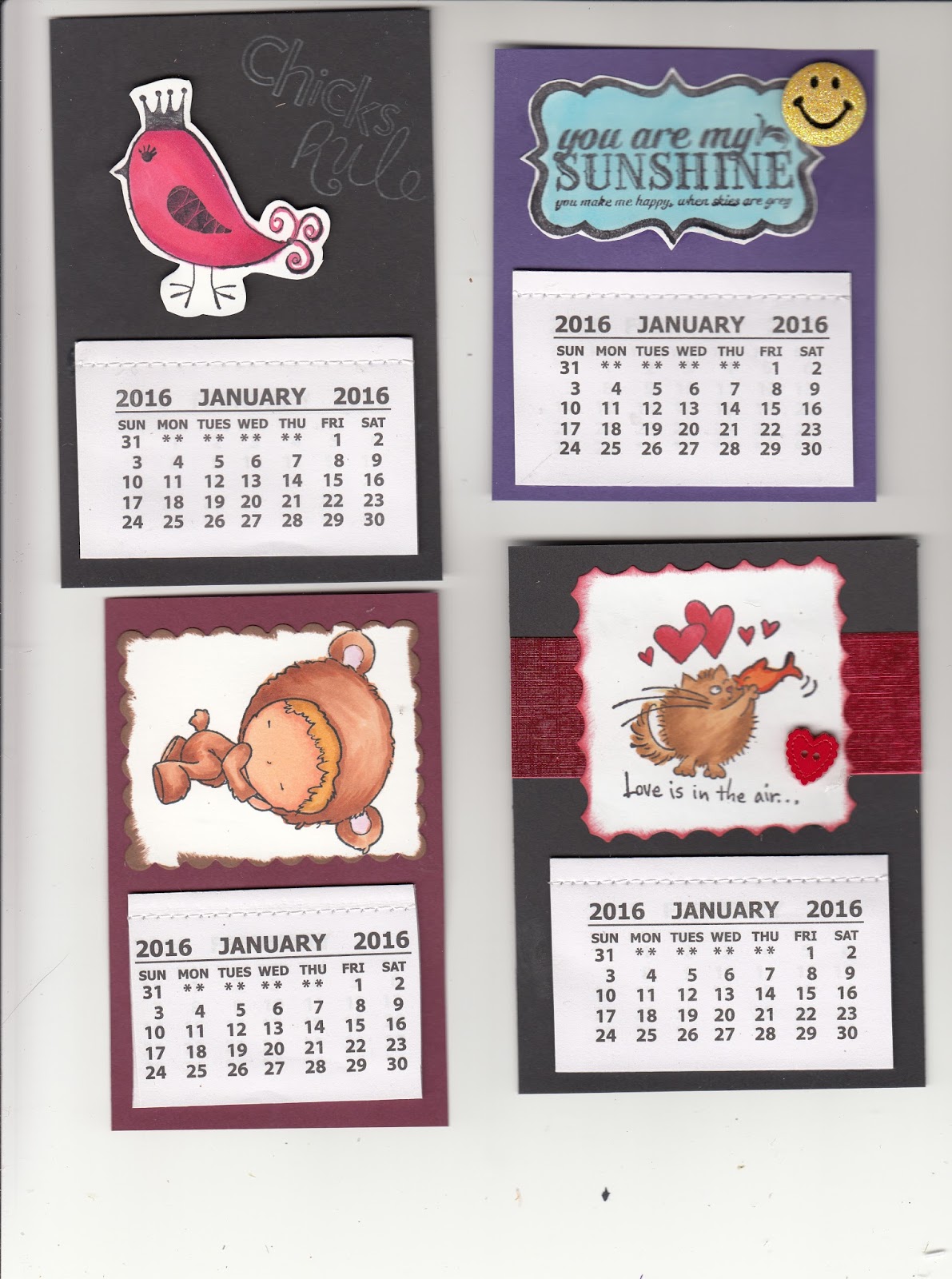 Holley's Blog Mini Calendars
