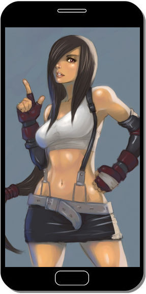 Tifa Lockheart Final Fantasy VII - Fond d'Écran en FHD pour Mobile
