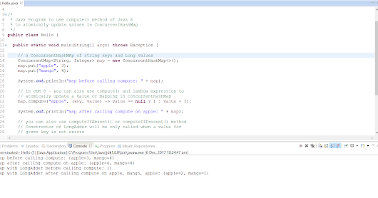 Java 8 compute() and computeIfPresent() Example