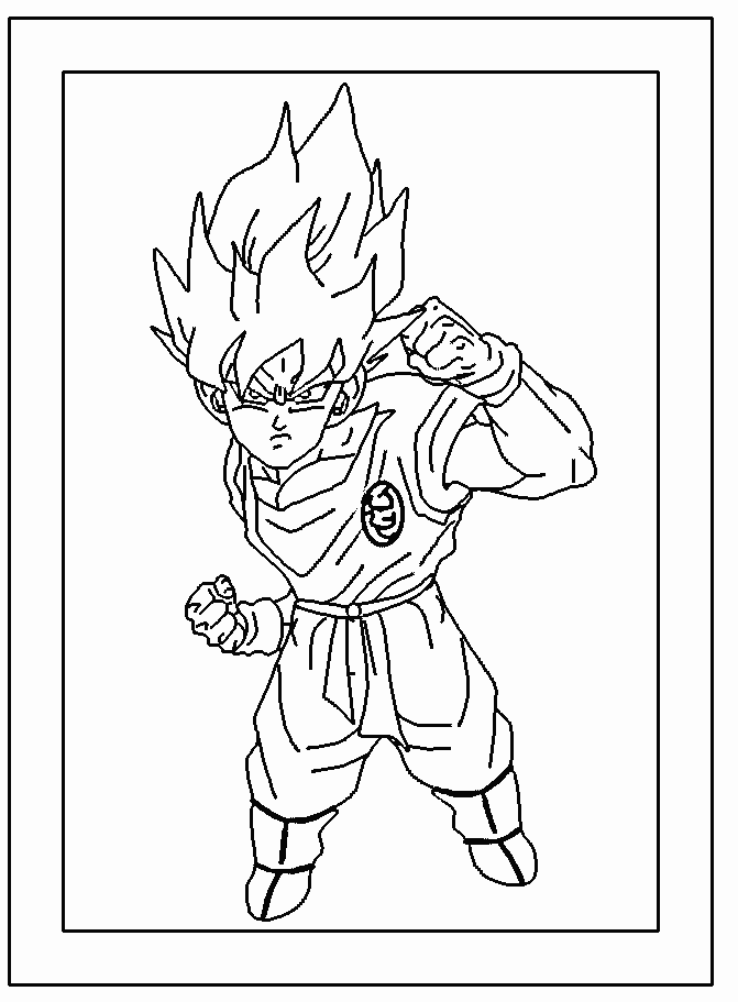 Dibujos para colorear para niños de dragon-ball-z, gratis, para descargar - Dragon  Ball Z - Just Color Crianças : Páginas para colorir para crianças