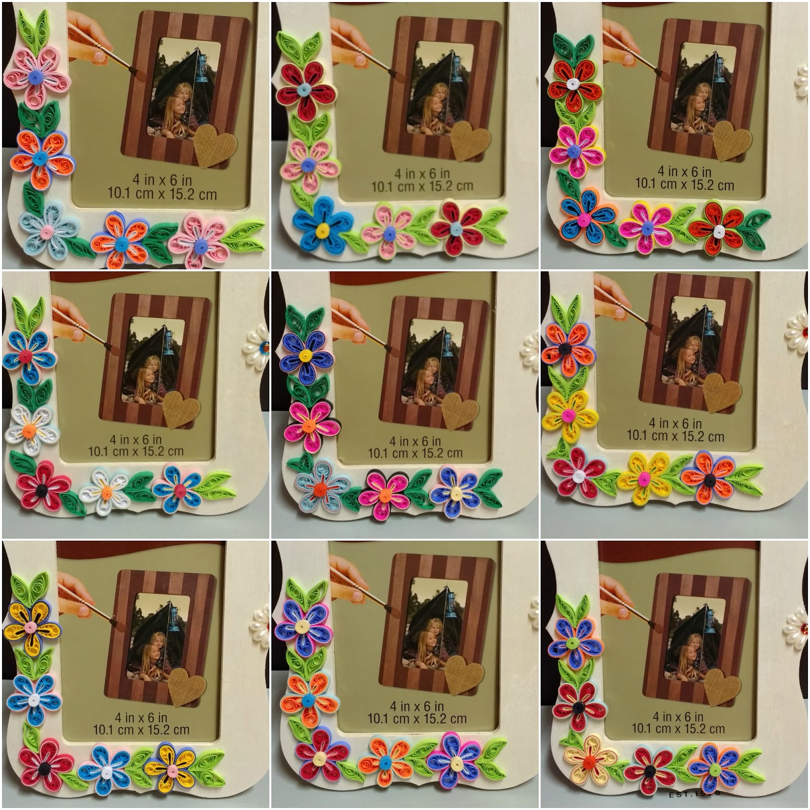 Trupti's Craft Paper Quilling Photo Frames
