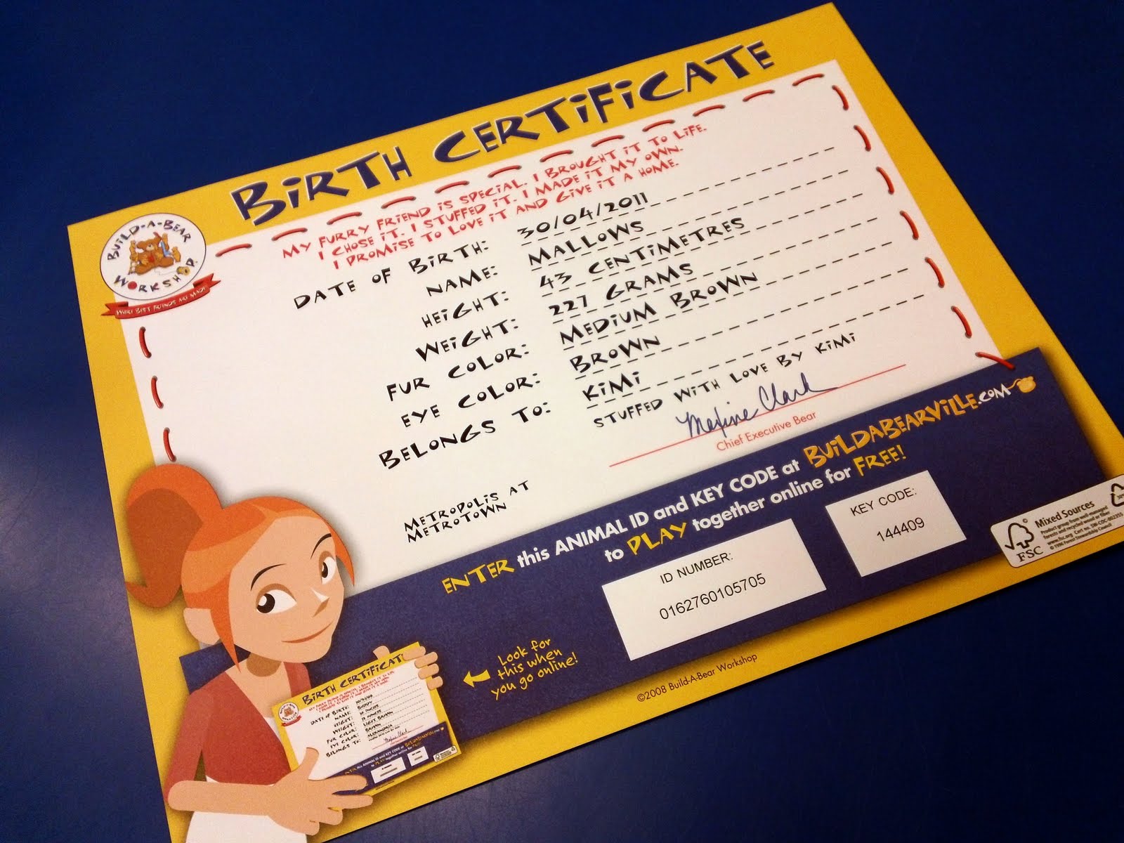 How To Get A Build A Bear Birth Certificate