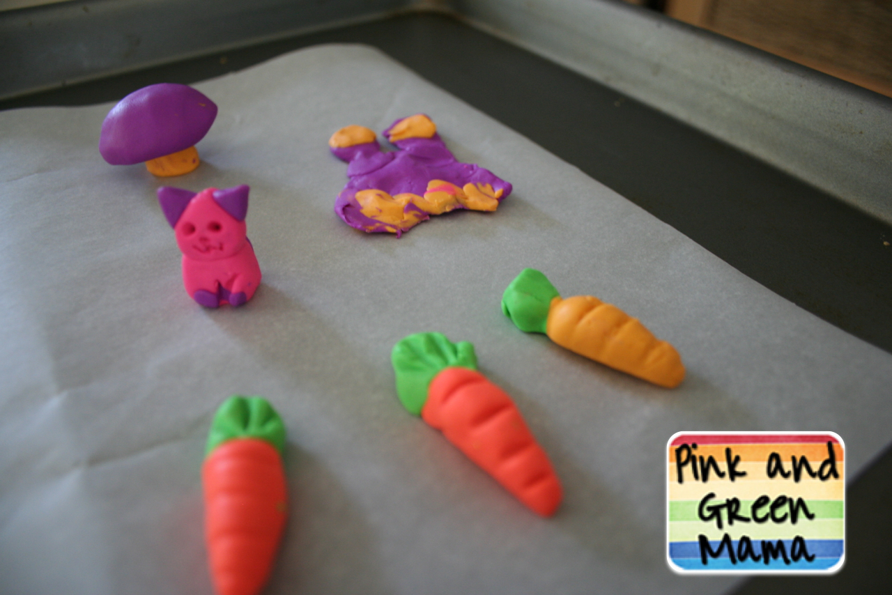 Pink and Green Mama * Homemade Erasers With Eraser Clay