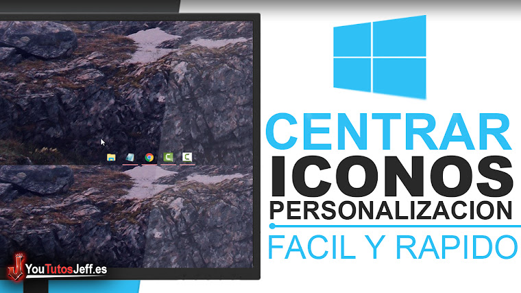 Como Centrar iconos de la barra de tareas en Windows 10