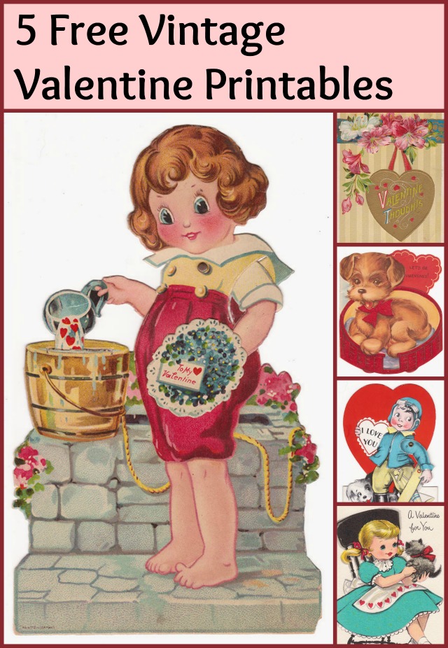 Vintage Valentine Printables Free