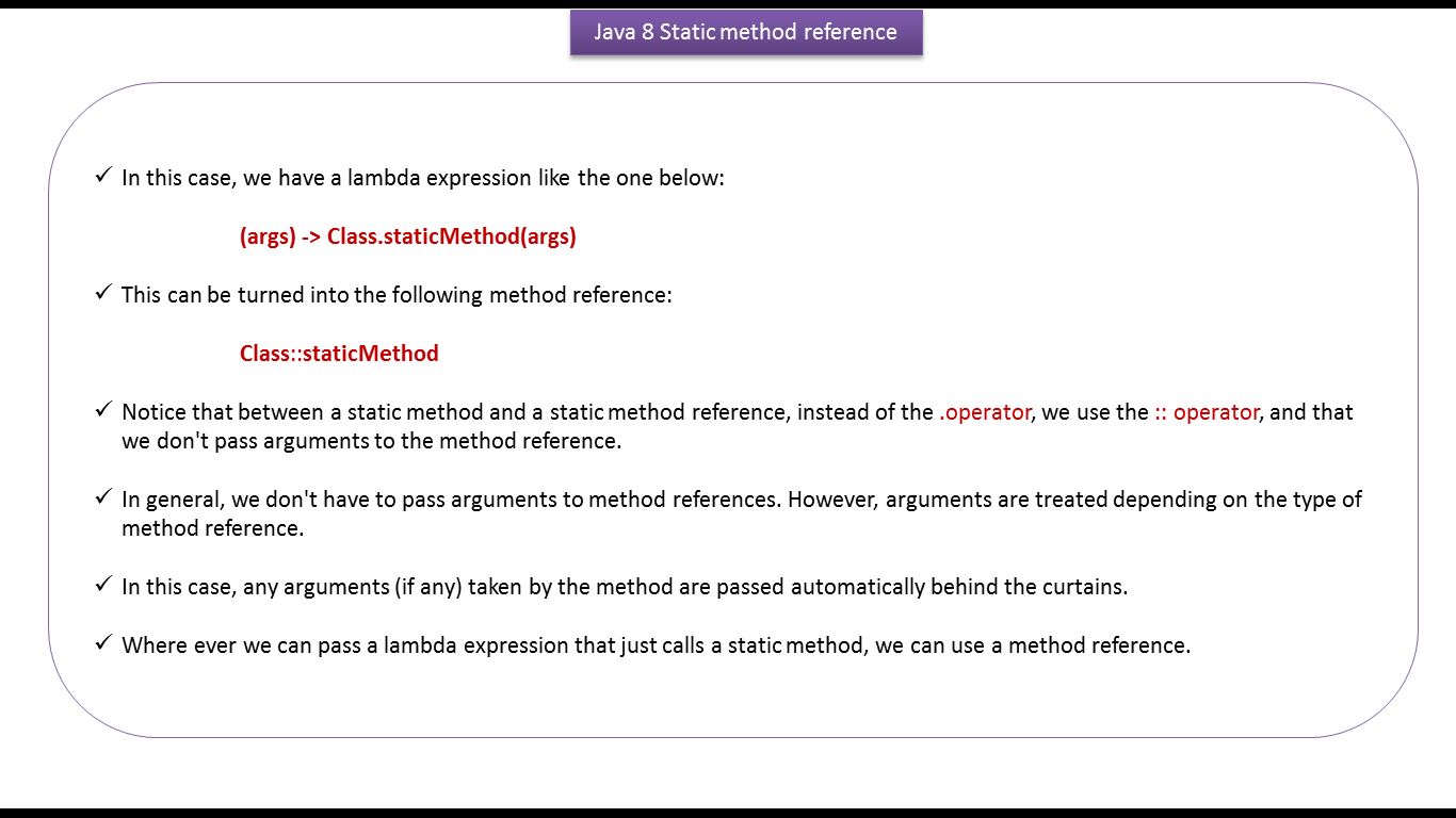 Метод референс java. Static method java. Метод reference points. Ссылка на метод java.