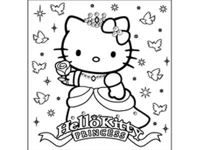 Princess Hello Kitty Coloring Pages | Coloring Pages