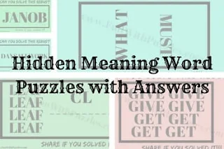 Tricky Rebus Puzzles with Answers | English Word Puzzles