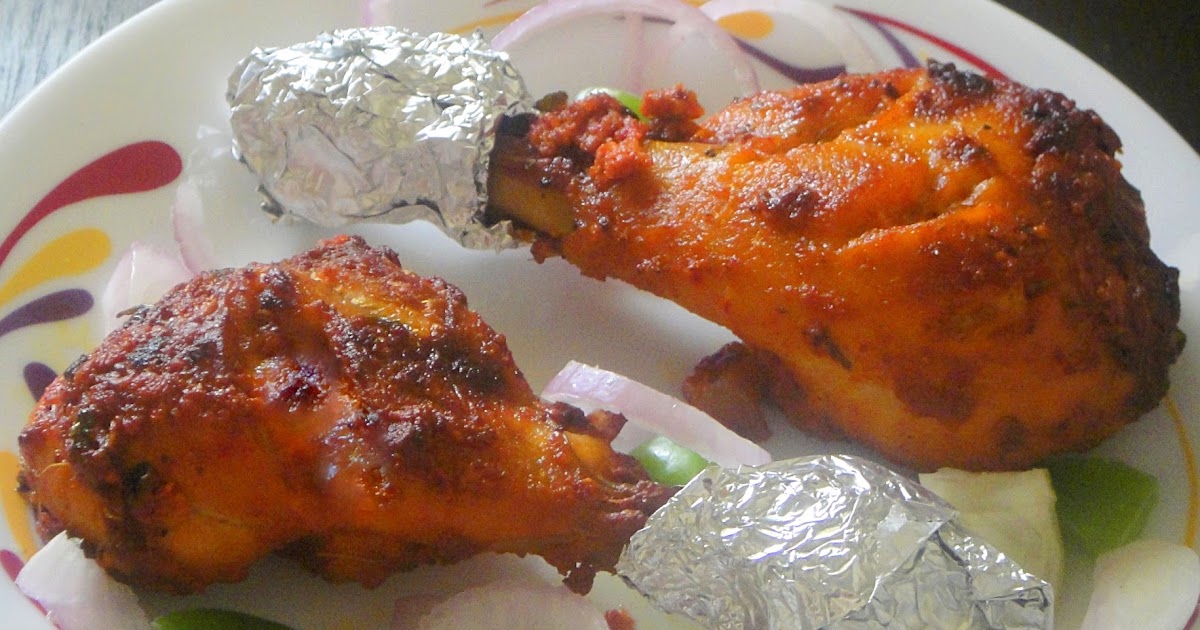 Grilled Tandoori Chicken / Restaurant Style Tandoori Chicken ( in oven ) 