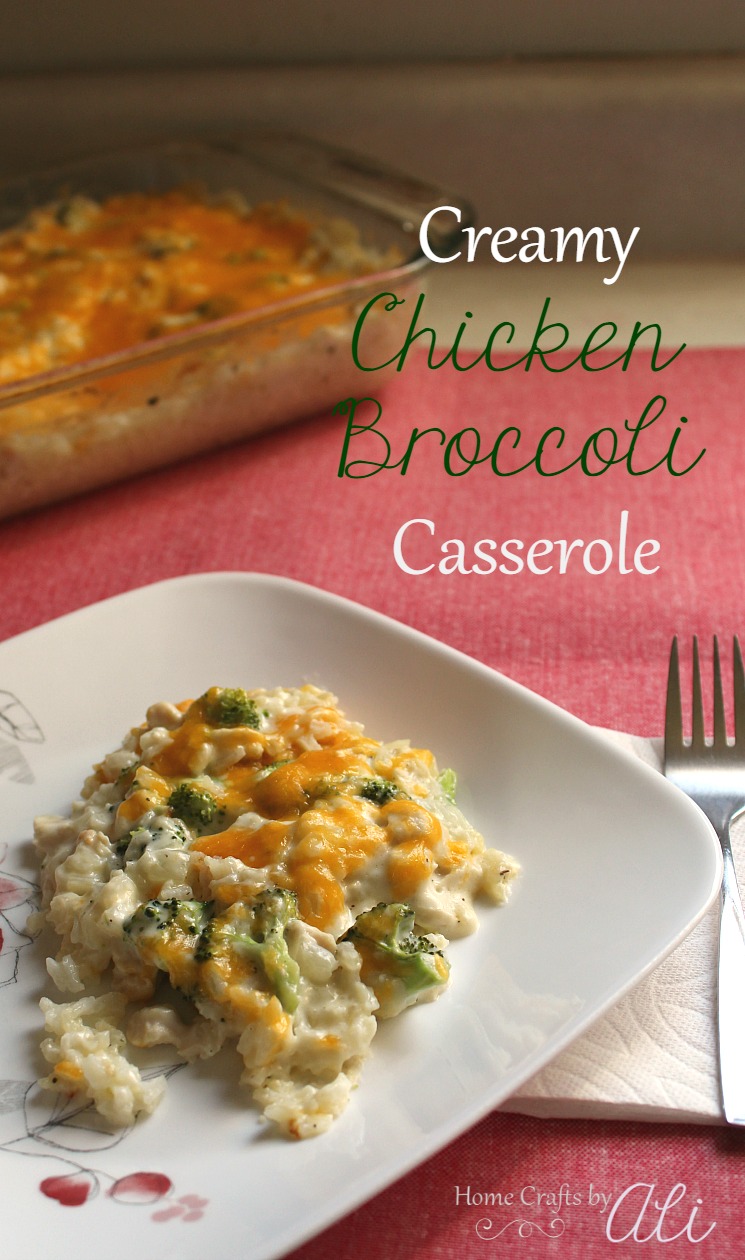 Creamy Chicken Broccoli Casserole - Home Crafts by Ali