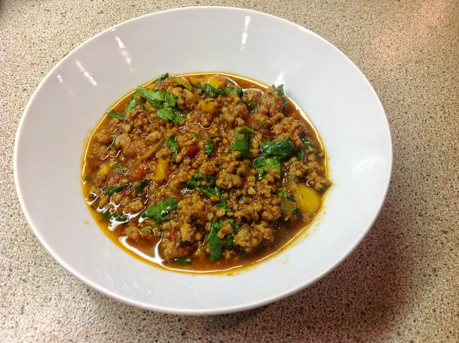 This Muslim Girl Bakes Green Masala Minced Chicken.