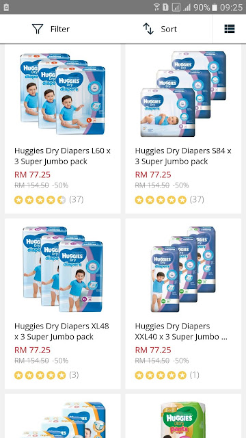 Lazada Malaysia Baby Fair Huggies Dry Diapers Super Jumbo Pack Discount Promo