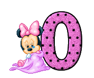 Alfabeto de Minnie bebé llorando O.