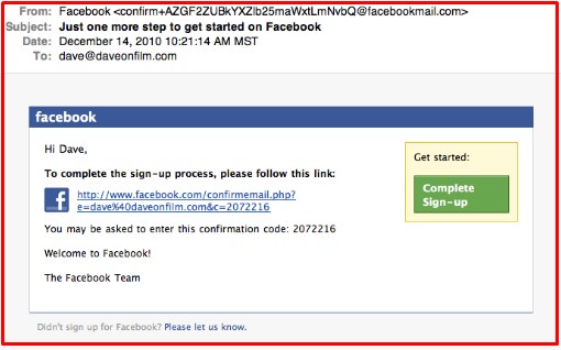 how to sign up for facebook account