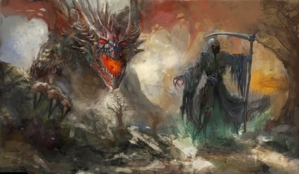 Vuk Kostic chevsy deviantart ilustrações fantasia dragões