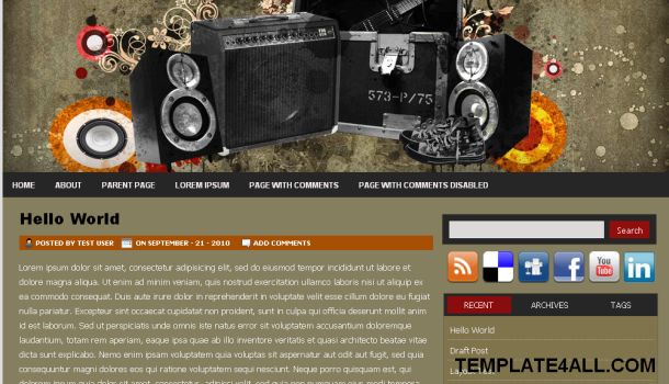 Music Press Vector Wordpress Theme Music Press Vector Wordpress Theme