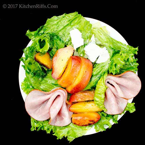 Roast Peach Salad