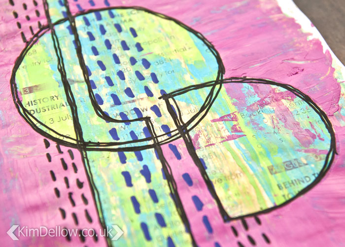 VIDEO Try This Easy Masking Technique In Your Art Journal! Kim Dellow