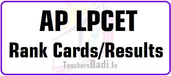 AP LPCET Results/Rank cards 2019 AP LPCET,Results,Rank cards 2019