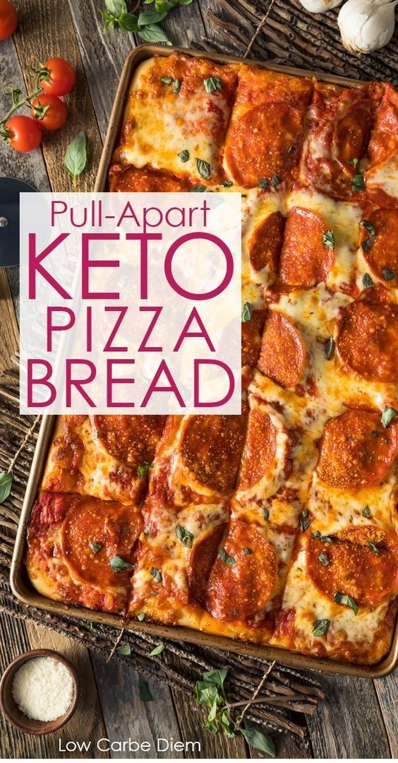 Keto Pizza Bread (Pulls Apart)