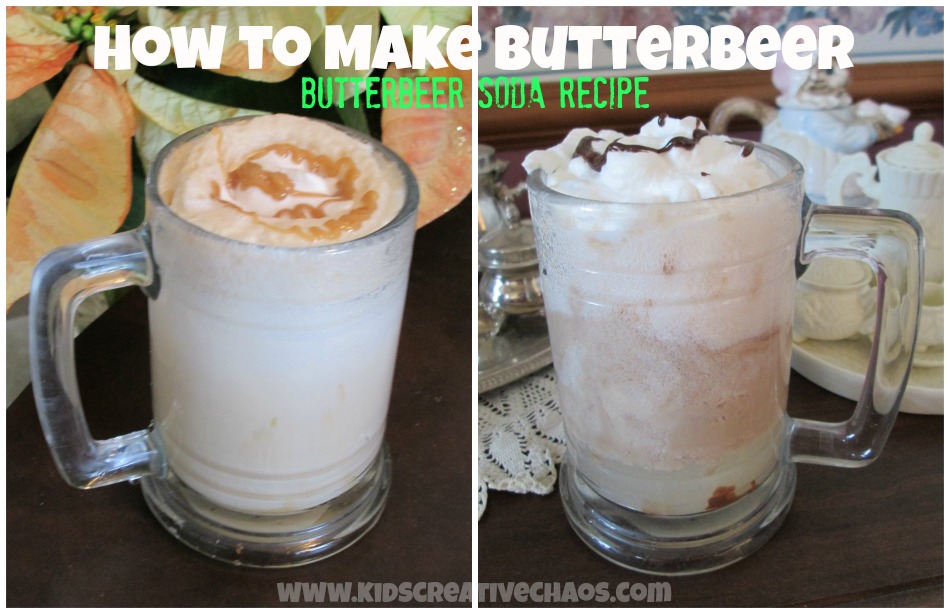 How to Make Butterbeer Soda Recipe Adventures of Kids Creative Chaos