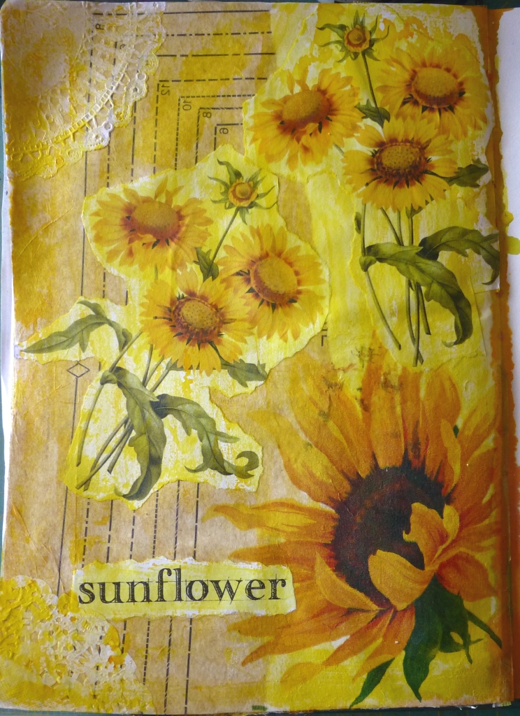 newly creative: Sunflower collage