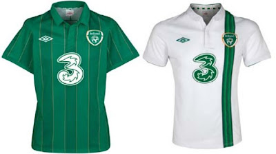Irlandia Home Away jersey republik Irlandia untuk Piala Eropa 2012