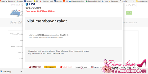 Tutorial Pembayaran Zakat Fitrah Secara Online di zakat2u.com.my