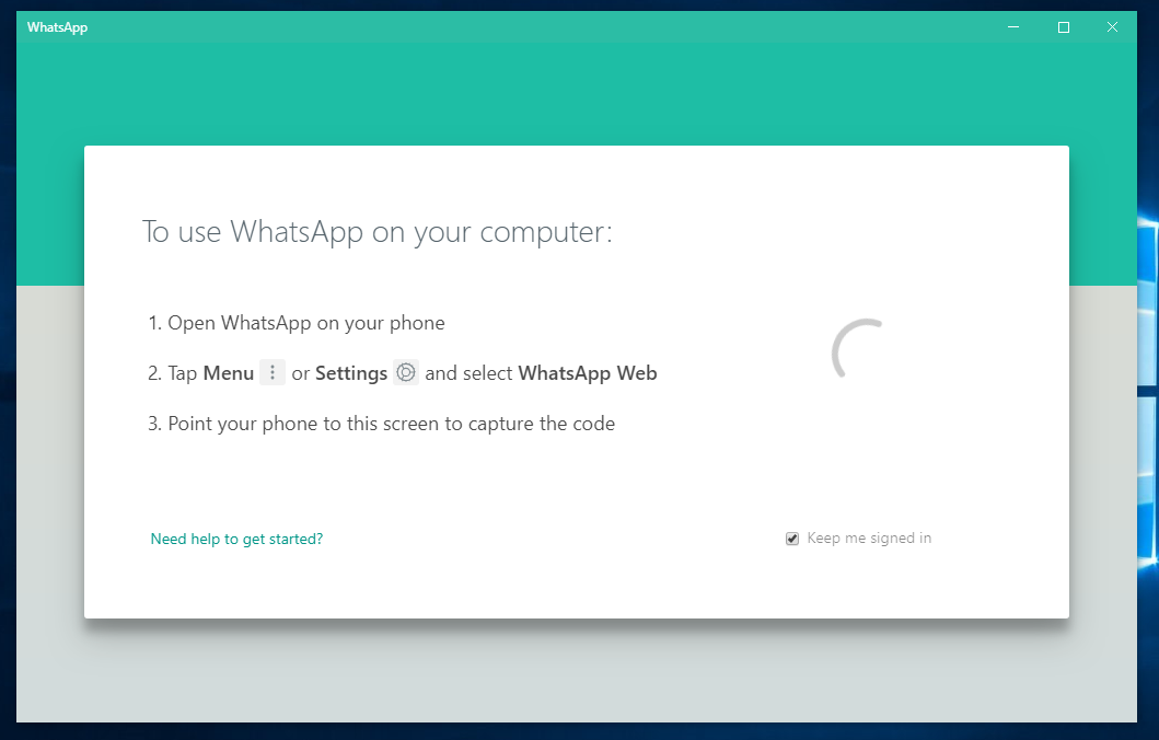 Instal WhatsApp Dekstop Windows 10