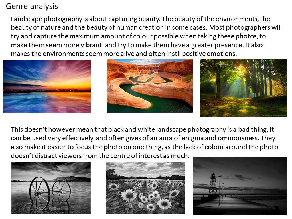 Unit 31 Photography Genre analysis