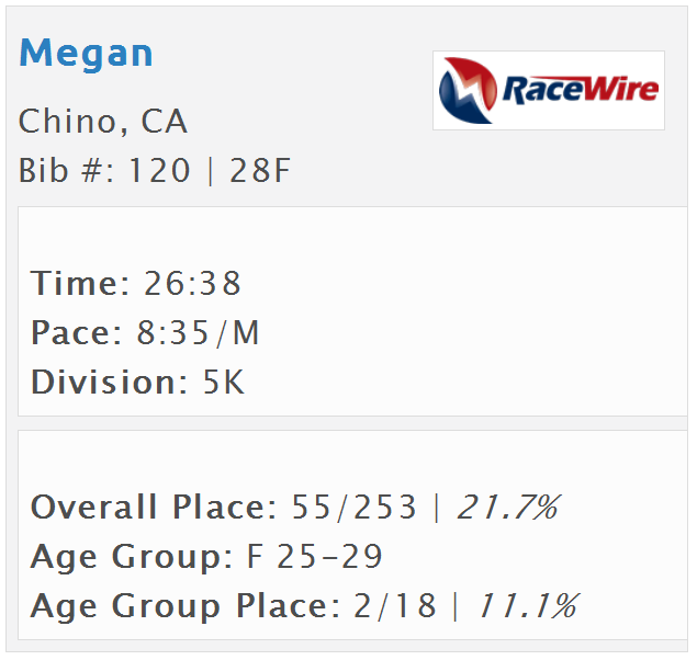 run megan run. Race Report Dairy Aire 5K [Triple Crown Race 3]