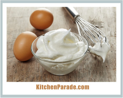 Whipped Egg Whites ♥ KitchenParade.com