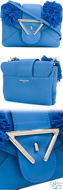 ♦Sara Battaglia Roxy blue crossbody bag #pantone #bags #blue #brilliantluxury