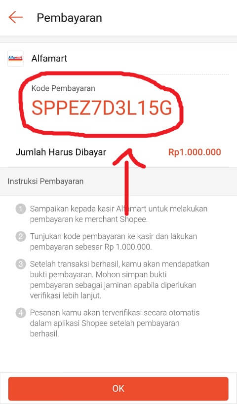Halaman Pembayaran di Shopee Halaman Pembayaran di Shopee