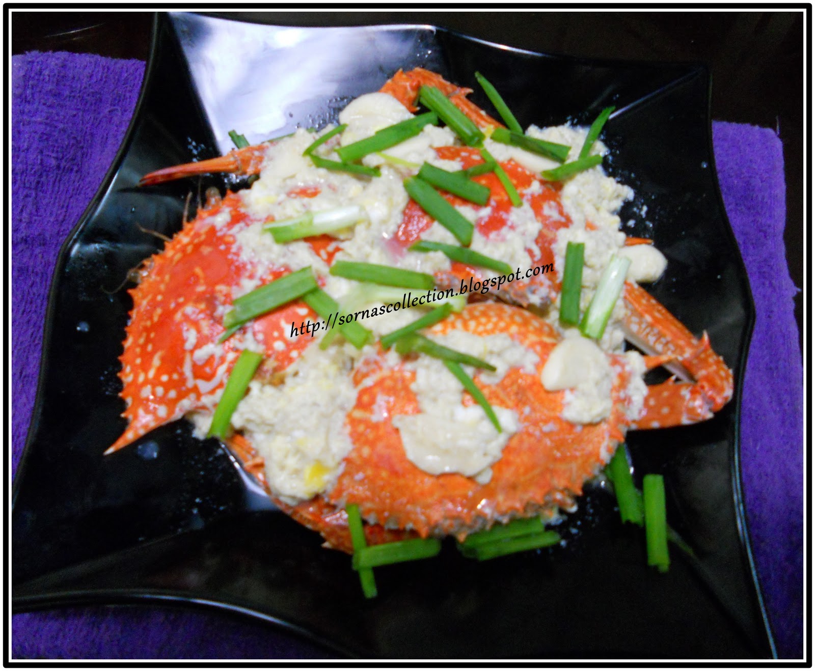 My Recipes STEAMED CRAB WITH EGG WHITE