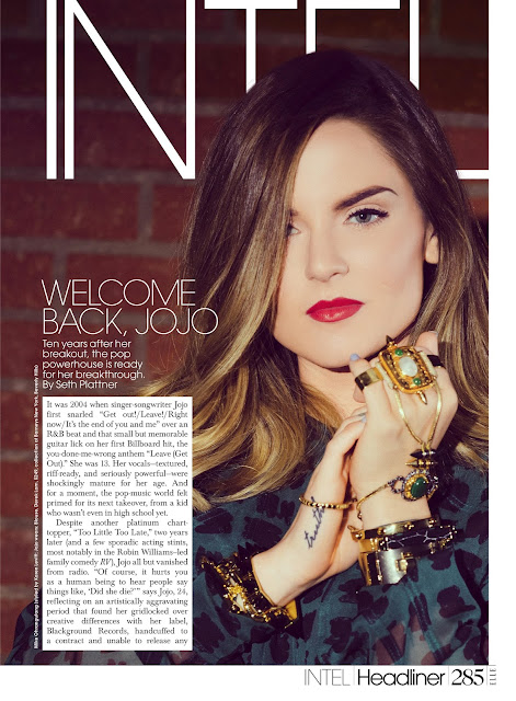 Actress, Singer @ Joanna Jojo Levesque - ELLE Magazine, October 2015 