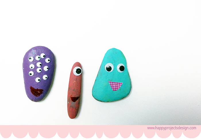 DIY piedras monstruito