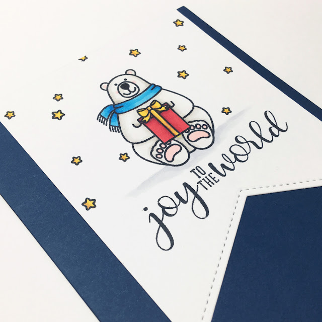 Sunny Studio Stamps: Playful Polar Bears Festive Greetings Winter Card by Melissa Yates