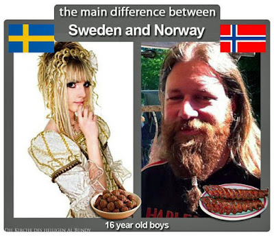 Lustiger Metal Vergleich - Norwegen und Schweden Lustiger Metal Vergleich - Norwegen und Schweden