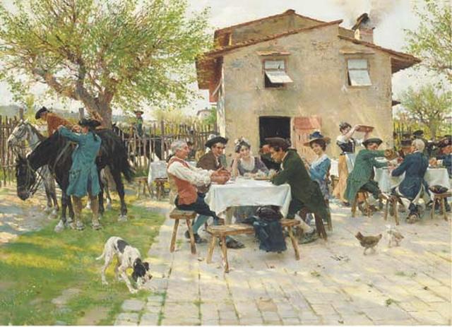 Viático de Vagamundo: Italian rural life by Raffaello Sorbi (1844-1931)