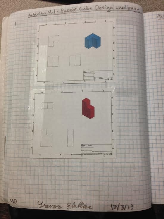 Trevor Hallier's Engineering Portfolio: Project 4.1 Puzzle Design Challenge